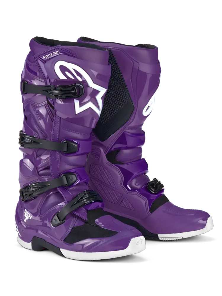 ALPINESTARS TECH 7 MX BOOTS PURPLE