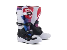 ALPINESTARS TECH 7S MX BOOTS WHITE/ BLACK/ RAINBOW
