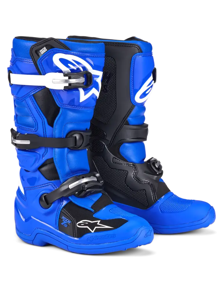 ALPINESTARS TECH 7S MX BOOTS  BLUE/BLACK/WHITE