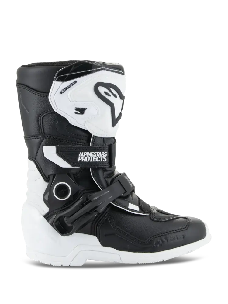 ALPINESTARS TECH 3S KIDS BOOTS WHITE/BLACK