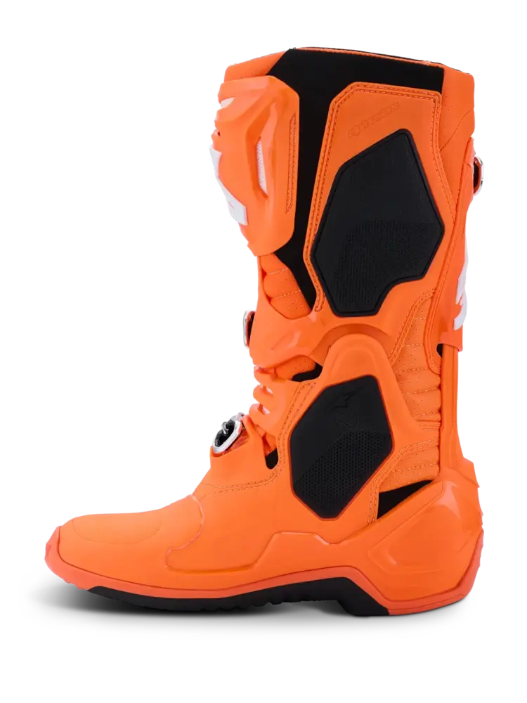 ALPINESTARS TECH 10 SUPERVENTED MX BOOTS ORANGE FLUO/BLACK/WHITE