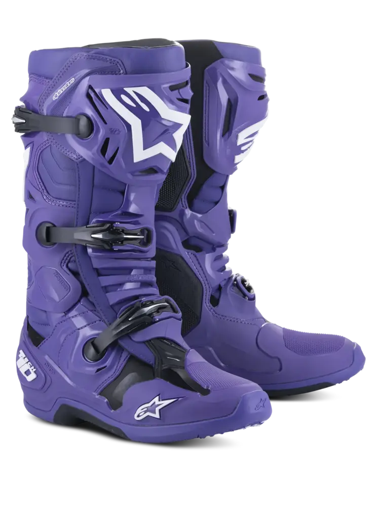 ALPINESTARS TECH 10 MX BOOTS ULTRAVIOLET/BLACK
