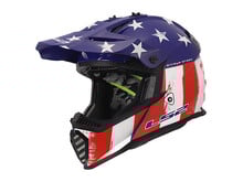 LS2 YOUTH LS2 BATTLE SCAR - GLOSS RED/WHITE/BLUE