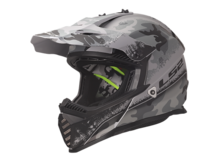 LS2 GATE YOUTH CARBINE HELMET MATTE TONAL GRAY/BLACK
