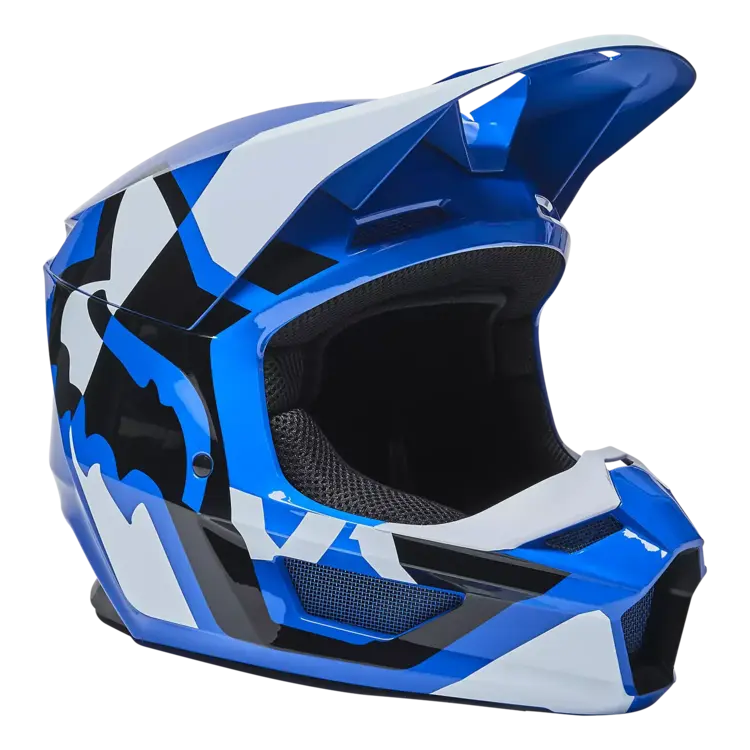 FOX RACING V1 LUX HELMET BLUE XS