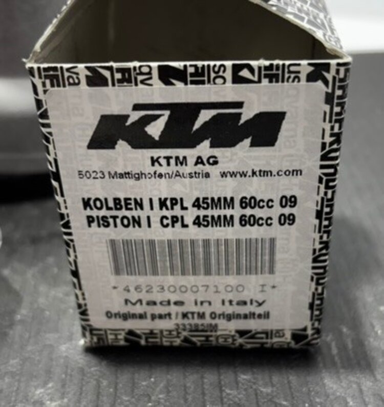 KTM / GASGAS / HUSQVARNA 46230038000 CYLINDER & PISTON KIT KTM 65SX TC65 MC65