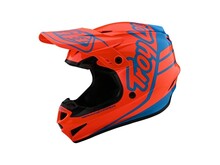 TROY LEE DESIGNS GP HELMET SILHOUETTE ORANGE/CYAN SM