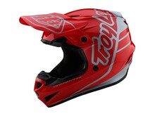 TROY LEE DESIGNS GP HELMET SILHOUETTE RED/SILVER  L