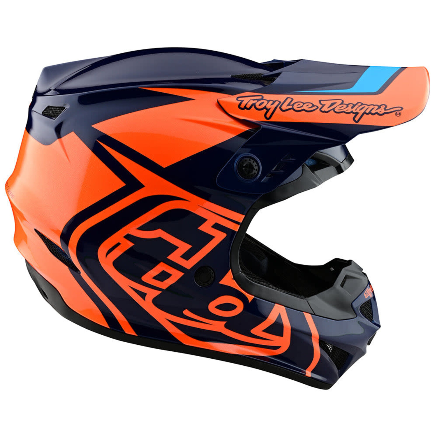 TROY LEE DESIGNS GP HELMET OVERLOAD NAVY/ORANGE - MXTIRE
