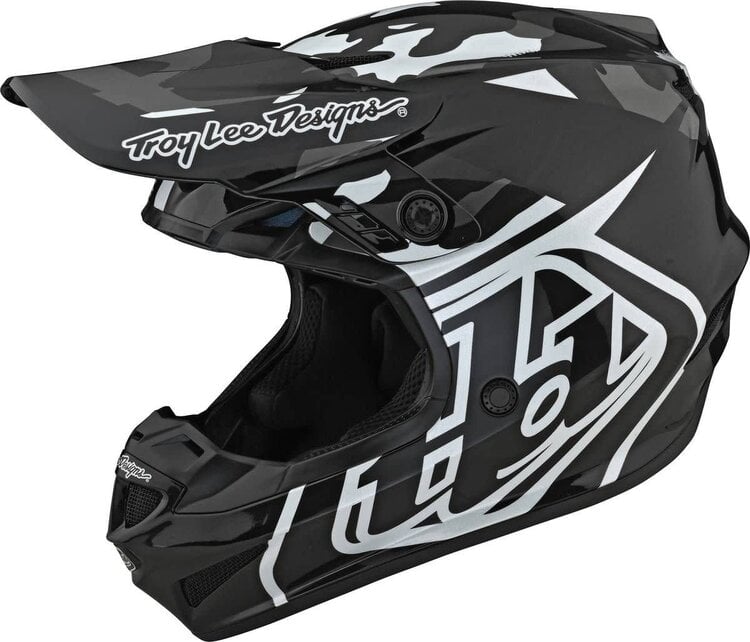 TROY LEE DESIGNS GP HELMET OVERLOAD CAMO BLACK/GRAY