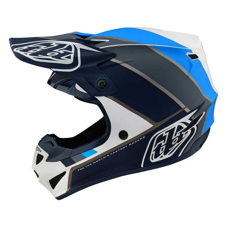 TROY LEE DESIGNS SE4 POLYACRYLITE HELMET BETA WHITE/GRAY