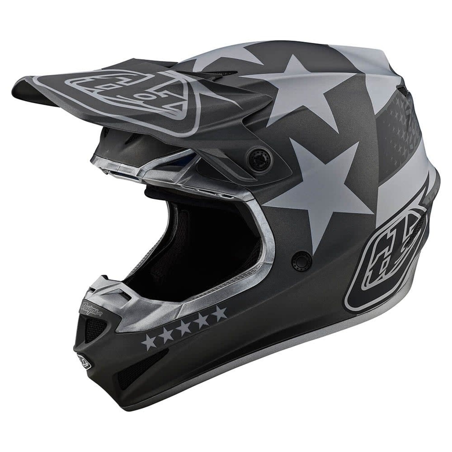 TROY LEE DESIGNS SE4 POLYACRYLITE HELMET FREEDOM BLACK - MXTIRE
