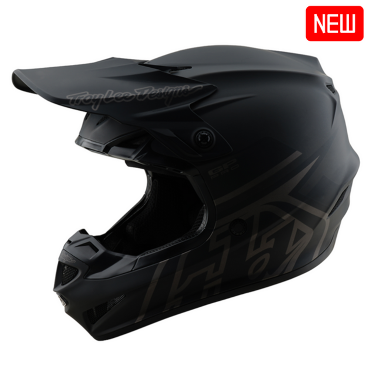 TROY LEE DESIGNS SE4 POLYACRYLITE HELMET STRIKE GRAY / SILVER