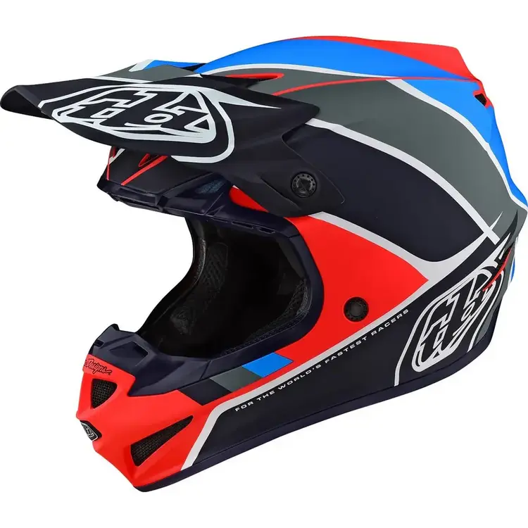 TROY LEE DESIGNS SE4 POLYACRYLITE HELMET BET ORANGE NAVY