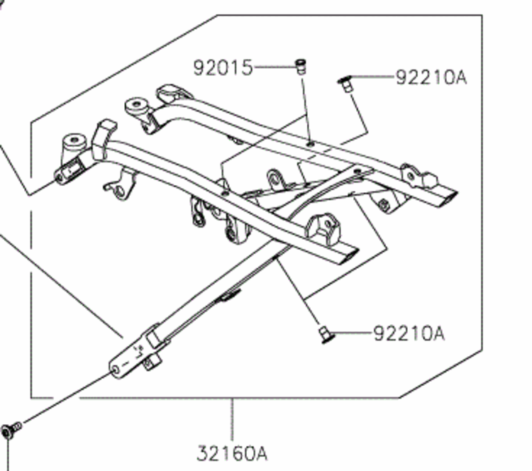 KAWASAKI KAWASAKI KX250 SUB FRAME '25-'26
