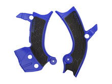ACERBIS X-Grip Frame Guards - Blue/Black - Yamaha - YZ/WR '18-'24