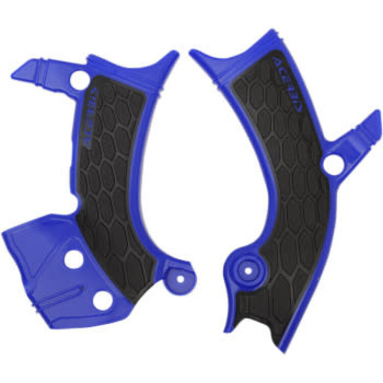ACERBIS X-Grip Frame Guards - Blue/Black - Yamaha - YZ/WR '18-'24