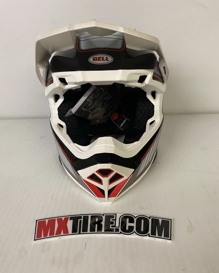 BELL MOTO 10 SPHERICAL LE RHYTHM GLOSS BLACK/WHITE