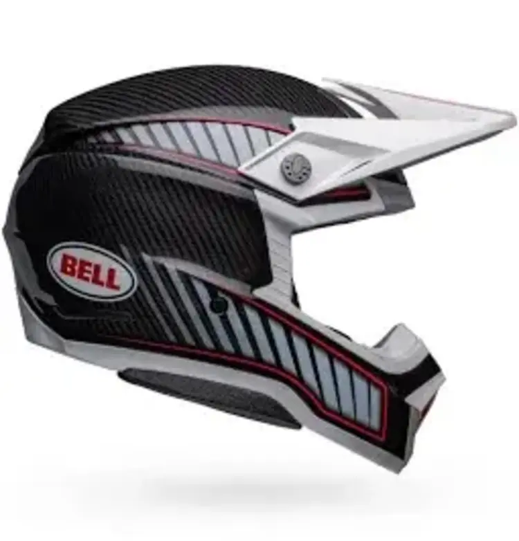 BELL MOTO 10 SPHERICAL LE RHYTHM GLOSS BLACK/WHITE