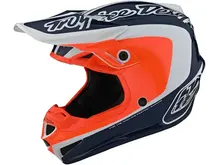 TROY LEE DESIGNS Troy Lee Designs SE4 Polycrylite Helmet; Corsa Navy / Orange Youth MD