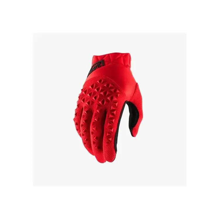 100% 100% AIRMATIC YOUTH GLOVES RED BLACK