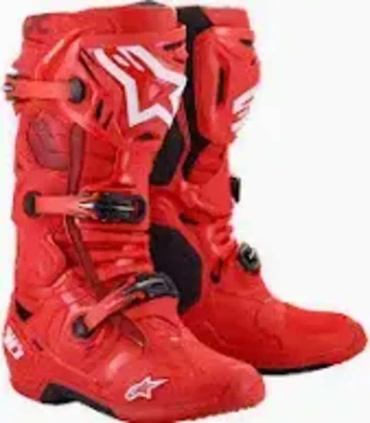 ALPINESTARS TECH 10 MX BOOTS RED