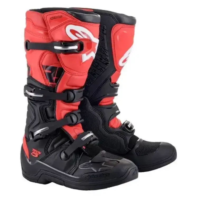 ALPINESTARS TECH 5 MX BOOTS BLACK/RED