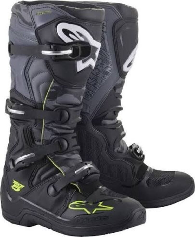 ALPINESTARS ALPINESTARS TECH 5 BOOTS BLACK/ COOL GREY YELLOW