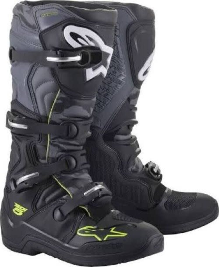 ALPINESTARS ALPINESTARS TECH 5 BOOTS BLACK/ COOL GREY YELLOW