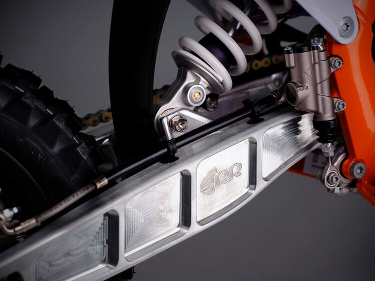 RR RACING RR Racing - Platinum Star Swingarm L EVO-5 - "Platinum" - KTM/HUSQ/GAS 85/105cc