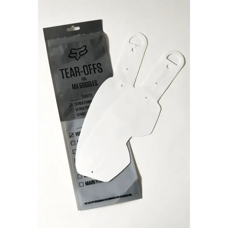 FOX RACING Fox Racing - Standard Tearoffs - Airspace/Main VLS - 20 Pack