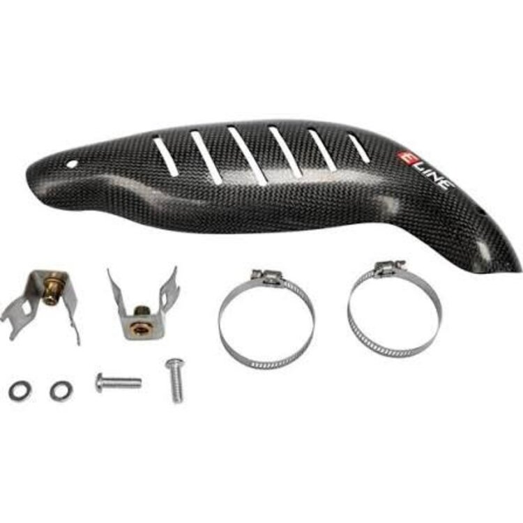E LINE E Line - Carbon Fiber Header Pipe Shield - KTM/HUSQ/GAS 450 '19-'20