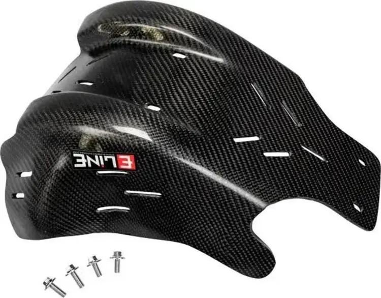 E LINE E Line - Carbon Fiber Skid Plate - Kawasaki KX450 '19-'22