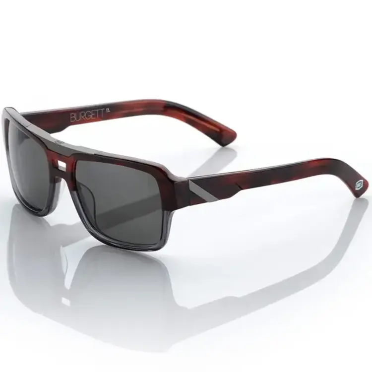 100% 100% - Burgett Sunglasses - Dark Tortoise - Grey Tint