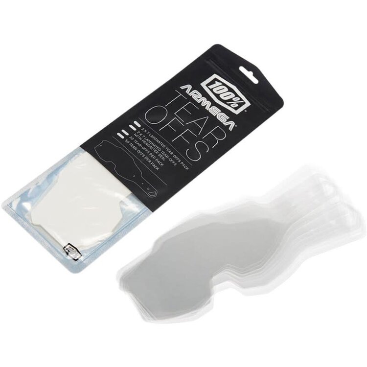 100% 100% - Laminated Tearoffs - Armega/Airmatic - 14 Pack