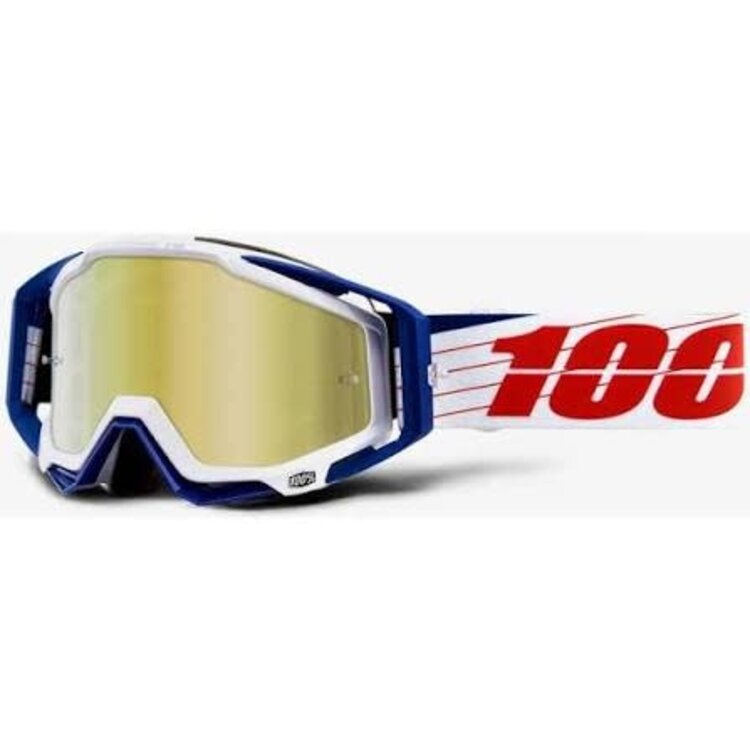 100% 100% - The Racecraft - Bibal/White - Mirror True Gold