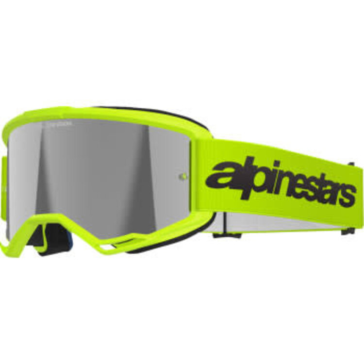 ALPINESTARS Alpinestars - Vision 3 Wordmark Goggle - Yellow Fluro - Mirror Silver