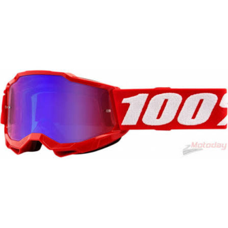100% 100% - Accuri 2 Junior Goggle - Red - Mirror Red/Blue