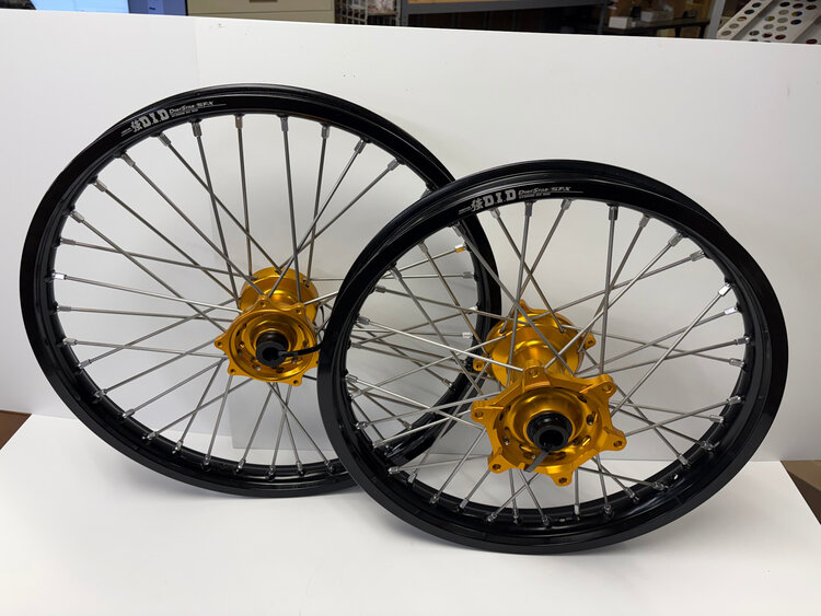 MXT MXT Complete Wheel Set Gold/Black - Honda CRF250/450 19" & 21" Wheels - DID Dirt Star ST-X Rims