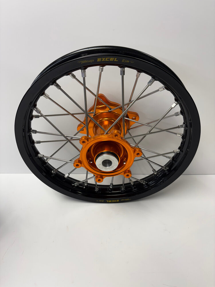 MXT MXT Complete Wheel Set Orange/Black - KTM 85sx 14" & 17" Wheels - DID Dirt Star ST-X Rims