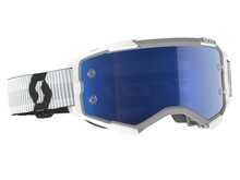 Scott - Fury Goggle - White - Blue Chrome Lens
