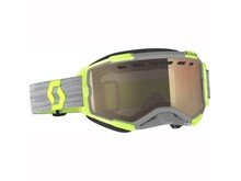SCOTT Scott - Fury LS Snow Cross Goggle - Grey/Yellow - Bronze Chrome Lens