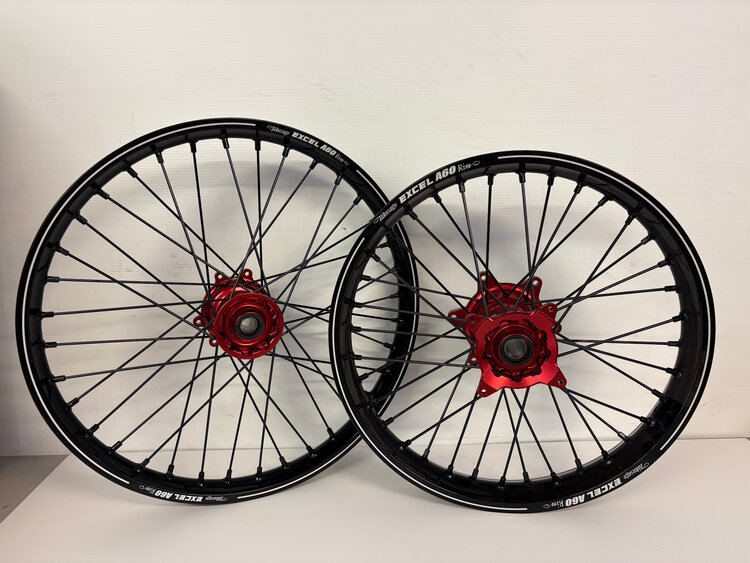 KITE Kite Racing - Complete Wheelset 19" Rear/21" Front - Honda CRF250/450 - Red/Black