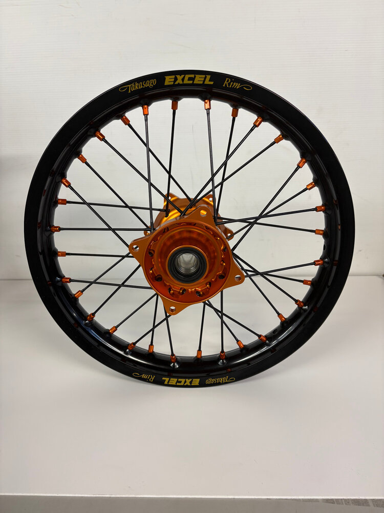 KITE Kite/Excel Complete Wheel Set - 16"Rear/19"Front - KTM 85/105cc '25+ - Orange/Black