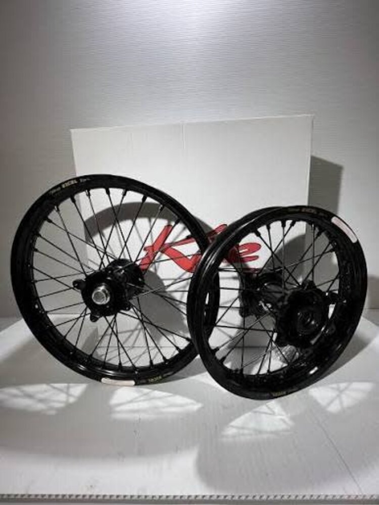 KITE Kite/Excel Complete Wheel Set - 14"Rear/17"Front - KTM/Husq/Gas 85 All Black 25+