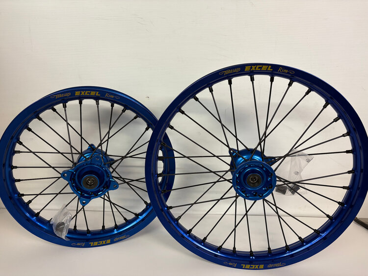KITE Kite/Excel Complete Wheelset - 16"/19" Signature - YZ/RM 85 - Blue/Blue