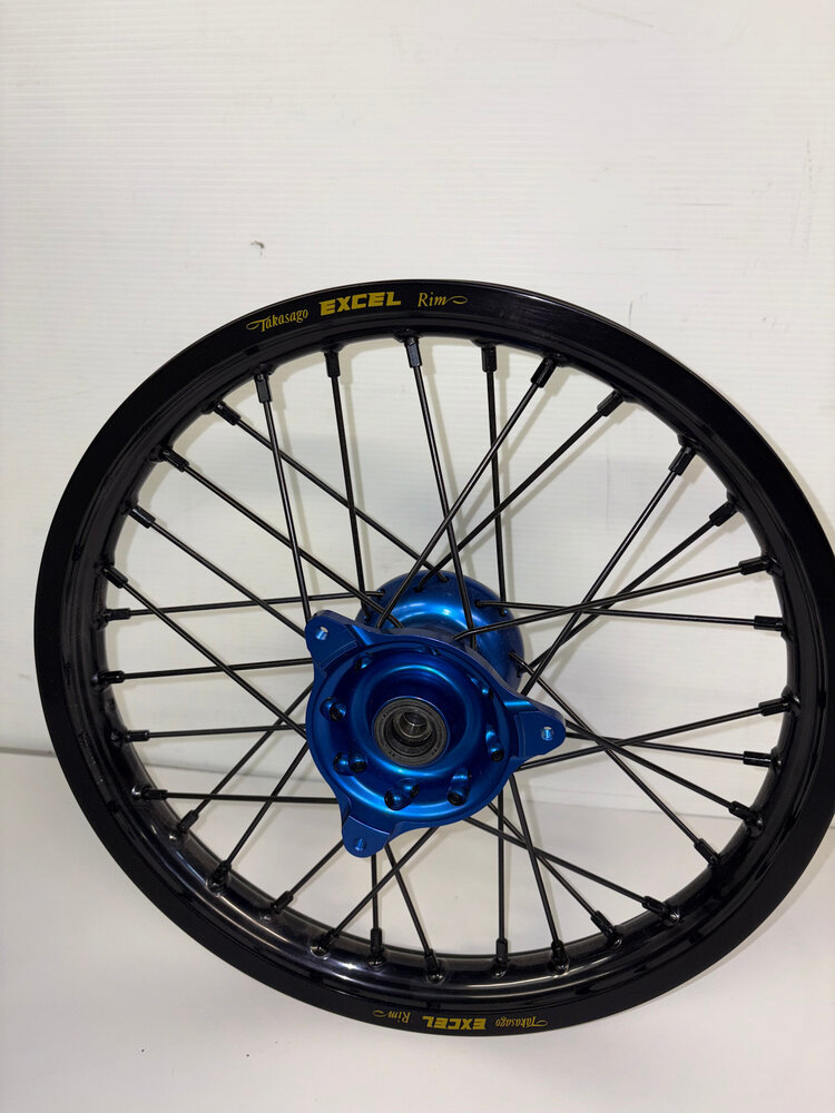 KITE Kite/Excel Complete Wheel Set - 12"Rear/14"Front - Yamaha YZ65 '18-'26 - Blue/Black/Black