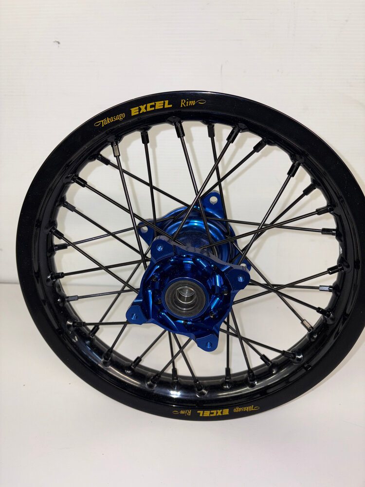 KITE Kite/Excel Complete Wheel Set - 12"Rear/14"Front - Yamaha YZ65 '18-'26 - Blue/Black/Black