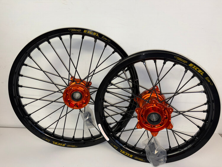 KITE Kite/Excel Complete Wheel Set - 16"Rear/19" Front - KTM 85/105cc '21-'24 - Orange/Black
