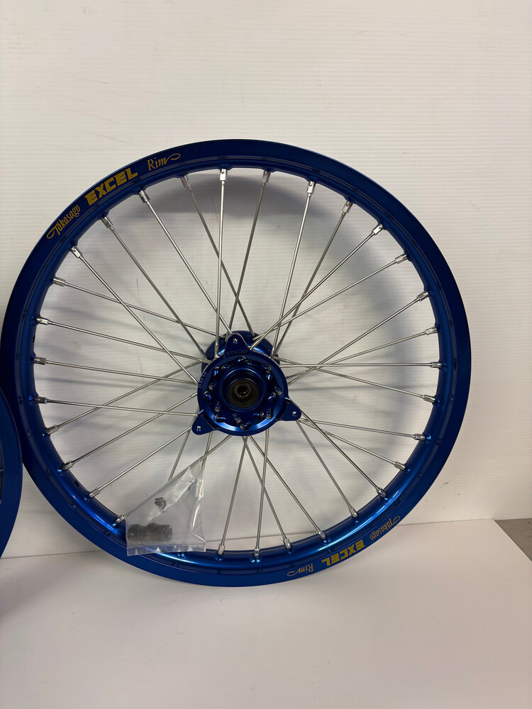 KITE Kite/Excel Complete Wheel Set - 16"Rear/19"Front - Yamaha YZ85/Suzuki RM85 - Blue/Blue/Silver